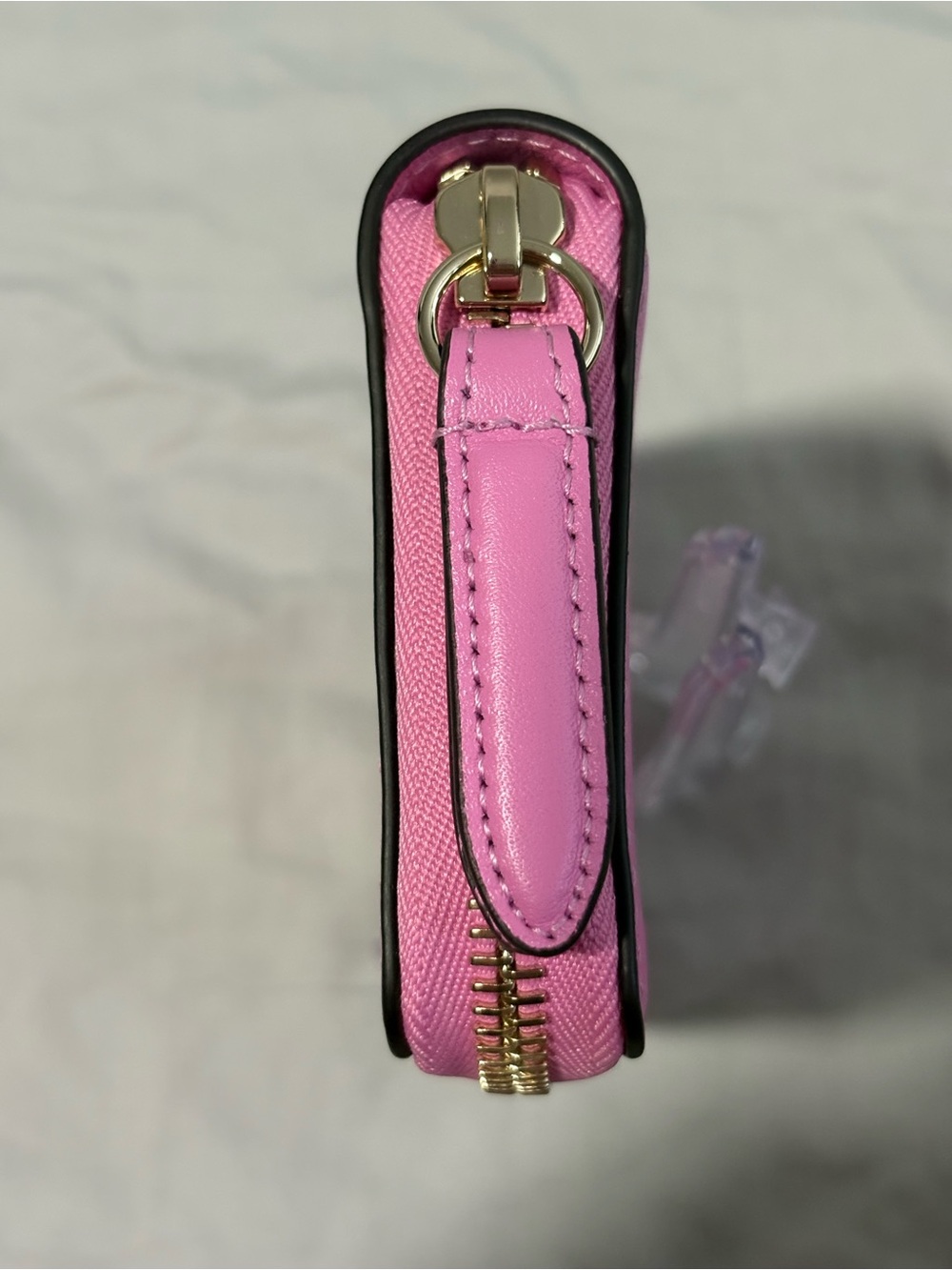 💜💟 GUCCI Marmont Pink Leather Flora Compact Zippy Wallet - Japan Edition - Picture 3 of 6